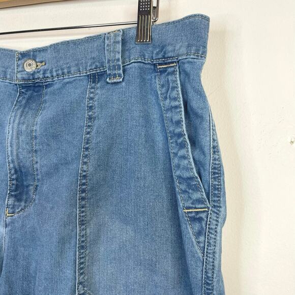 Old Navy OG Chino High Rise Utility Slouchy Ankle Denim Jeans Elastic Waist XL - Picture 4 of 13